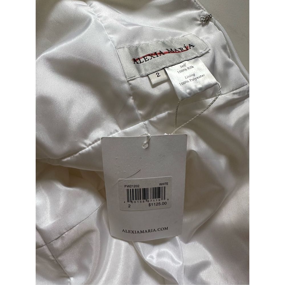 Alexia Maria Ella Silk Faille Mini Dress US 2 $1225 - Picture 10 of 11